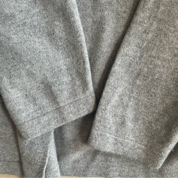 Maglificio Musetti GrayMade in Italy Cashmere Silk Wool Blend Cardigan in 5 or L - Picture 10 of 16